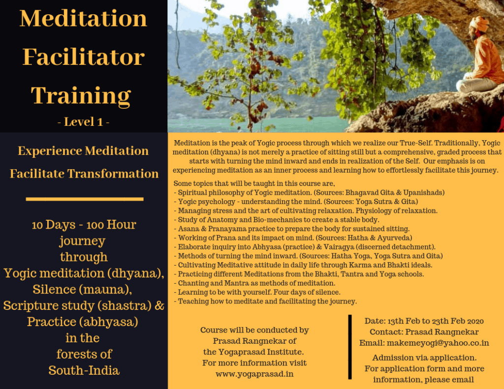100 hours of meditaton training