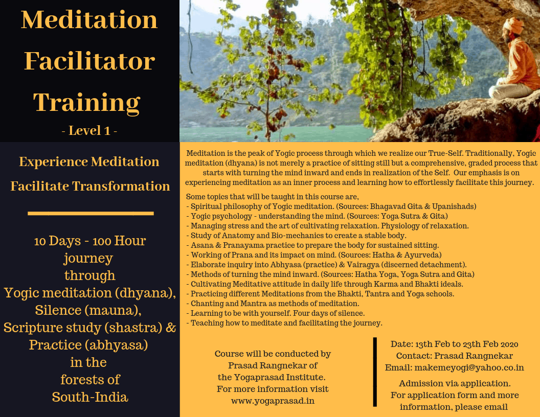 100 hours of meditaton training